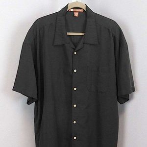 Men's Harriton Black Button Down Shirt - Size 3XL